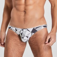 SEOBEAN New Men's sexy Emotion expression funny Bikini briefs Underwear