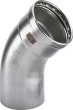 Viega Coude 45 Degré Avec SC Temponox XL 1726.1XL En 76,1mm Acier Inoxydable
