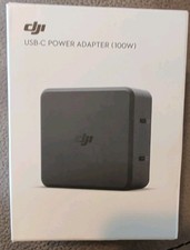 DJI USB-C Power Adapter 100W for Camera Drones Black Model DC2355-100