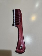 Vintage Unbreakable Unbranded Burgundy Comb Dipped Tips With Handle