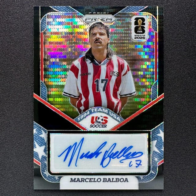 2026 Panini Prizm World Cup Preferred 1994 USA Auto Marcelo Balboa Black 1/1