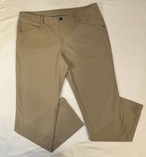 Lululemon ABC Pants Mens 38x32 Beige Classic-Fit 5 Pocket Stretch