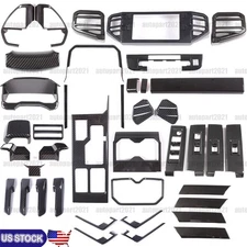 ABS Carbon Fiber Interior Center Cover Trim For Toyota Tundra Sequoia SR 22+ US