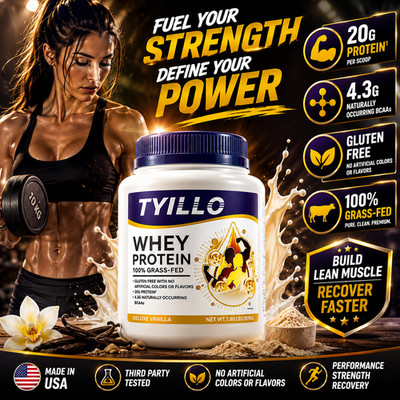 TYILLO Whey Protein 20g Protein Per Scoop Clean Fuel for Active Lifestyles