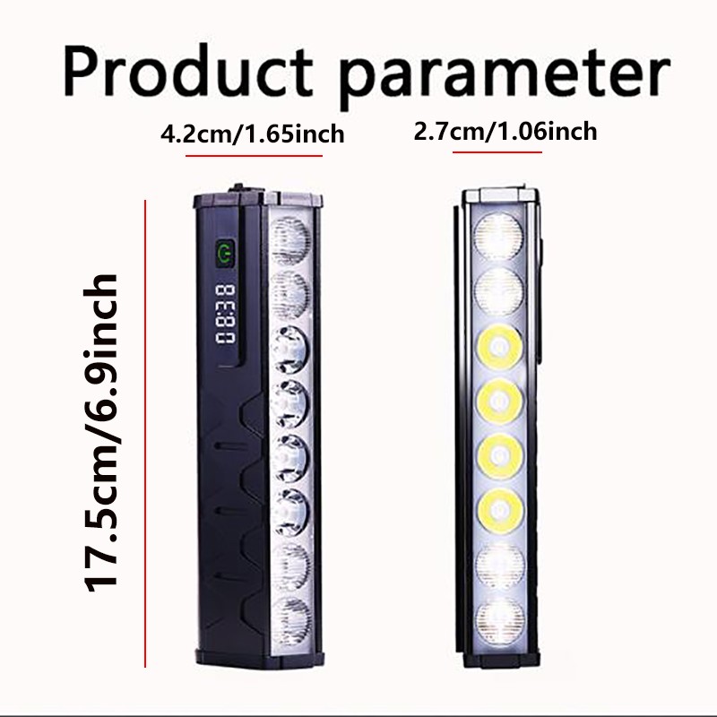 Super Bright LED Bicycle Light Front 10000mAh Bike Light Flashlight USB Charging