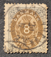 DANEMARK / YVERT N° 19 / OBLITERE / USED / COTE 120€