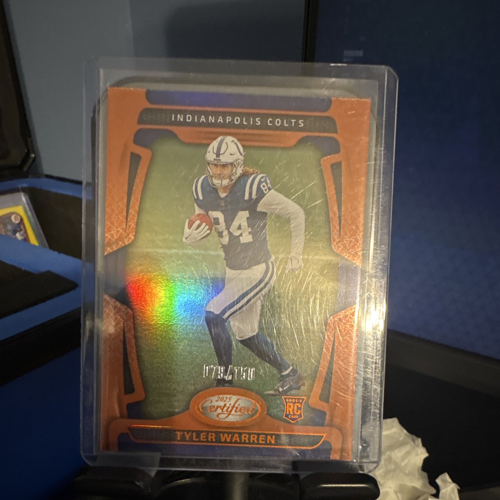 Panini 2025 Certified Tyler Warren Colts Mirror Orange Rookie #113 /150 NFL
