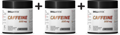 3 x Skill Nutrition Caffeine, 200mg - 120 tabs (69,42 EUR/kg)