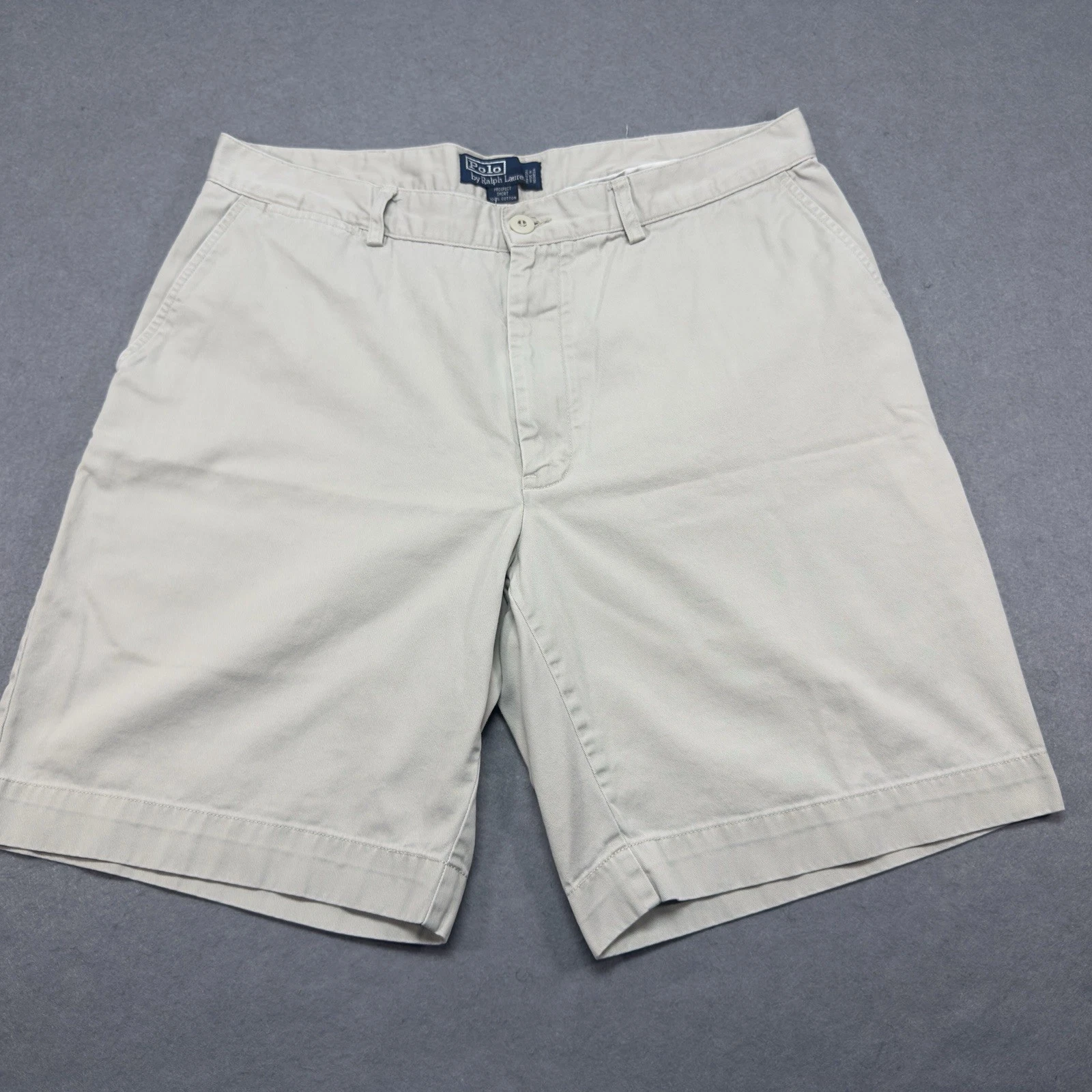 Polo Ralph Lauren Shorts Adult 36x9 Tan Prospect Chino Casual Travel Walk Mens