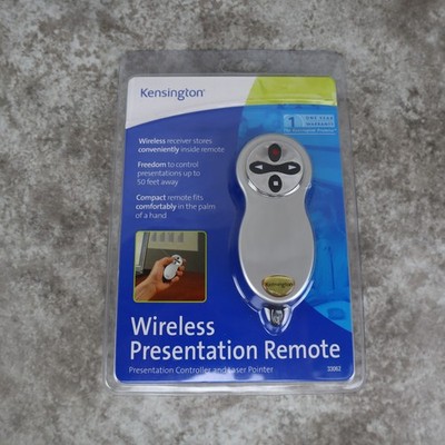 Kensington Pocket Presenter W/Laser Pointer & Remote 50ft. Range School 33062A