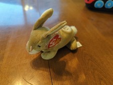 Ty Beanie Babies Nibbly The Bunny Date of Birth May 7, 1998 Tag Error