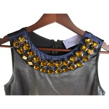 Vintage Vera Wang Lavender Label Cocktail Dress 0 Black Satin Wedding $425