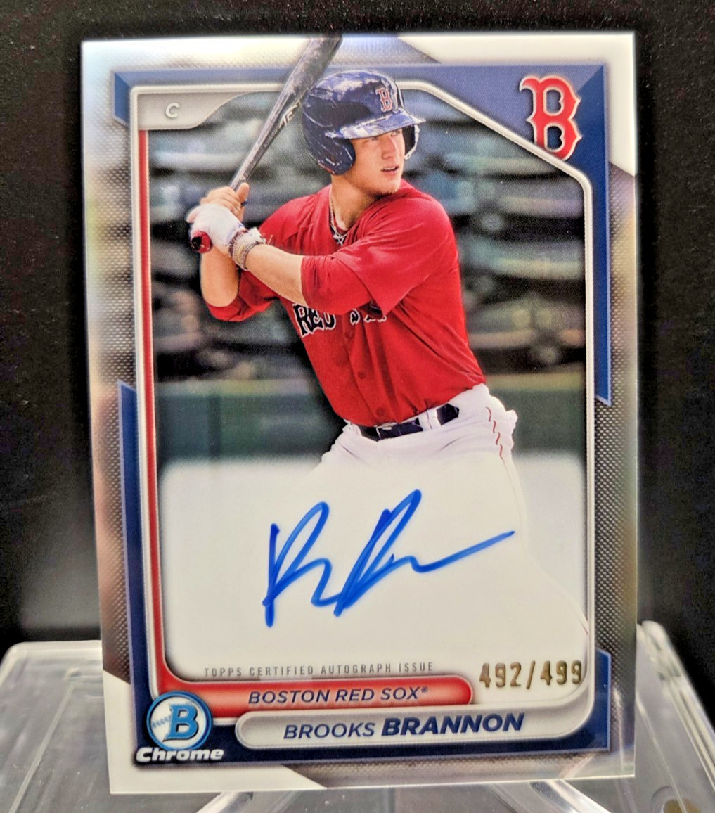 2024 Bowman Chrome Brooks Brannon Auto Refractor #CPA-BB /499 RED SOX