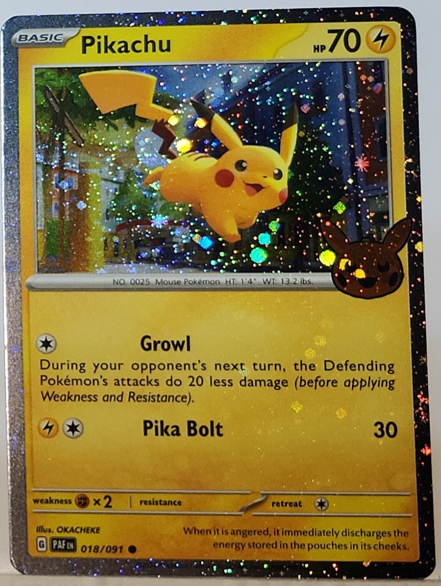 Fart Swirl 🌀 Pikachu 018 Cosmos Holo Heavily Bleed Error Rare