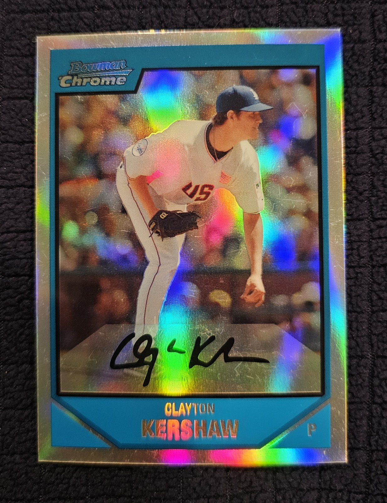 2007 Bowman Chrome Draft CLAYTON KERSHAW Refractor Dodgers RC BDPP77