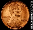1936-D Lincoln Wheat Cent - Choice Gem Brilliant Uncirculated  Lustrous  #K684