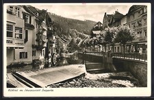 Ansichtskarte Bad Wildbad, Partie an der Enz 