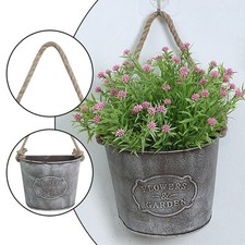Wall Flower Pot Wall Mounted Planter Semi Circular Shaped Countryside Sturdy