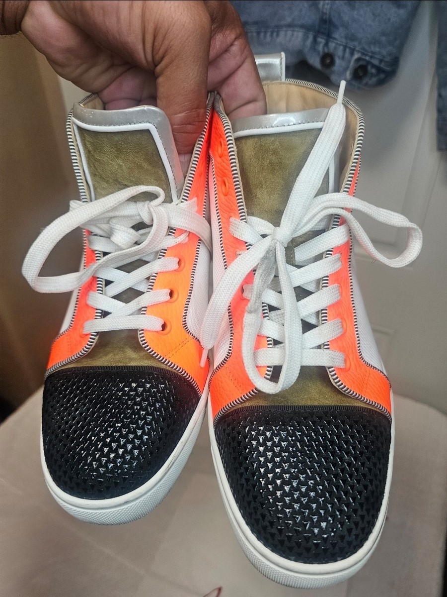 Designer tennis shoes by Christian Louboutin in excellent condition. Christian Louboutin Studded Shoes Sneakers White Size 39 US  main image 3