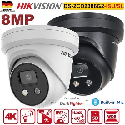 Hikvision DS-2CD2386G2-ISU/SL 8MP 4K DarkFighter AcuSense POE IP Kamera 2,8MM DE