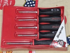 New Sealed Set Snap-on Sgdtx50 Soft Grip Torx Screwdriver Bit Driver Set