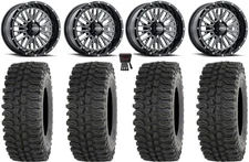 ITP Momentum 14" Wheels Milled 27" BDC Tires Suzuki KingQuad