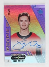2020-21 Upper Deck Synergy Rookie Portrait Purple 15/25 Josh Norris Auto 0tu9
