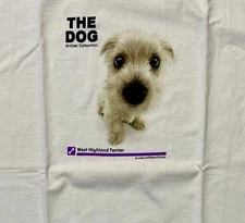 VINTAGE THE DOG ARTLIST WEST HIGHLAND TERRIER T-SHIRT LARGE NWOT VHTF!