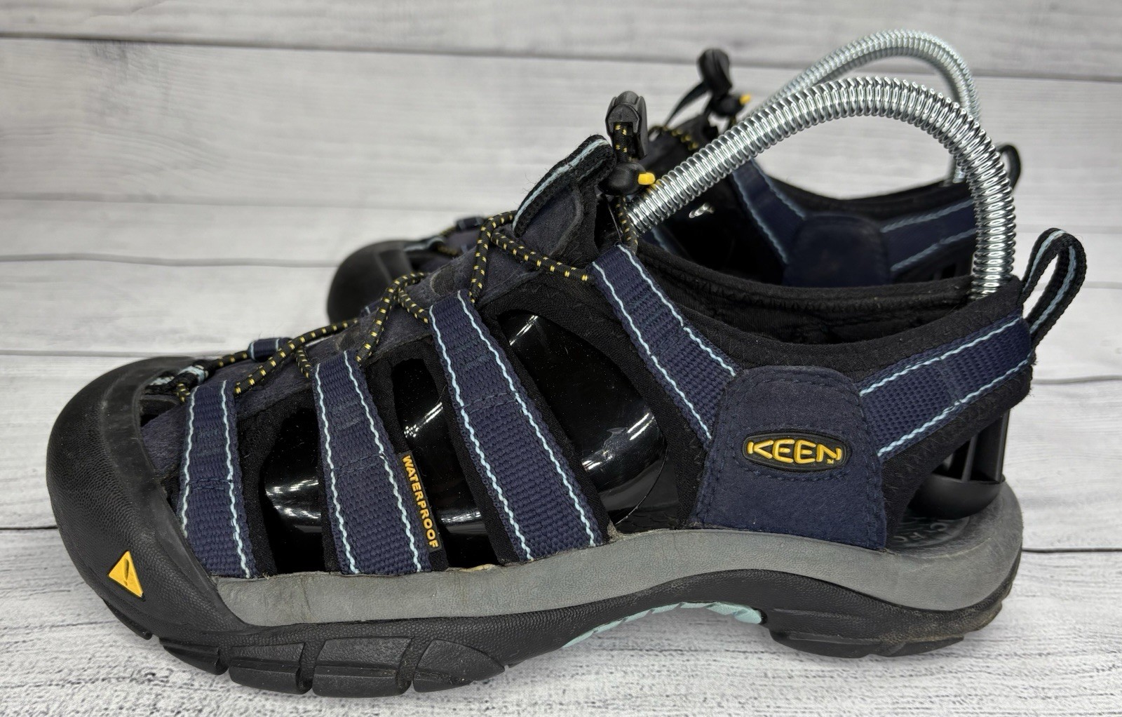 Scarpa Keen Newport H2 donna 7 5 blu escursionismo impermeabile outdoor cinturino regolabile