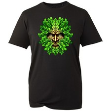Green Man T-Shirt Celtic Pagan Traditional Mythical Top Latest Men's
