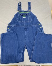 LIBERTY Overalls Mens 44X30 Blue Jeans Carpenter Denim Bibs Farm Work Leisure