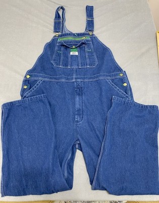 LIBERTY Overalls Mens 44X30 Blue Jeans Carpenter Denim Bibs Farm Work Leisure