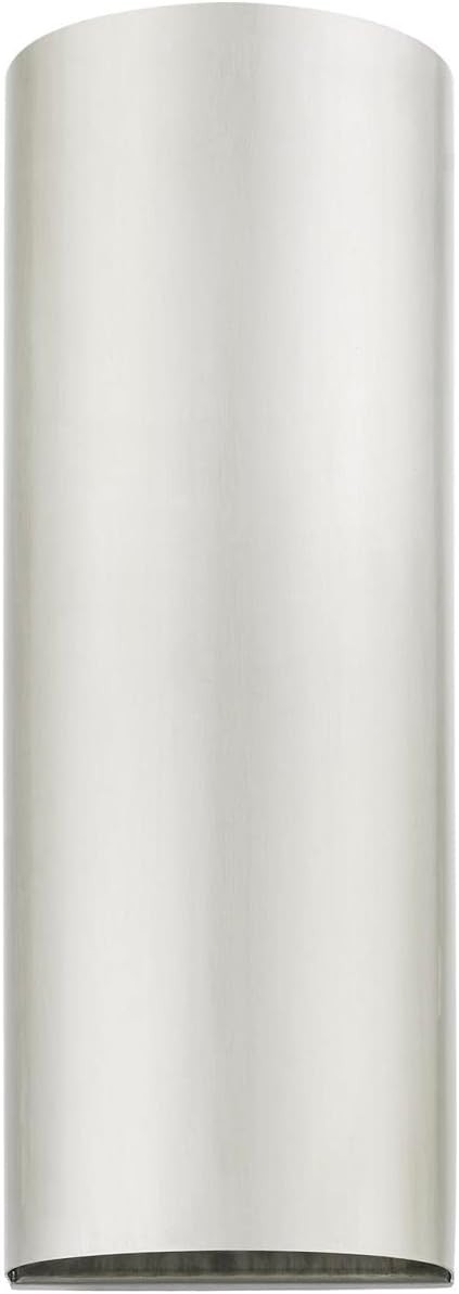 Livex Lighting 22063-91 Bond Outdoor Indoor Wall Sconce Light Brushed Nickel