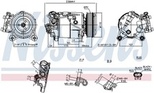 Kompressor Klimaanlage ** FIRST FIT ** NISSENS 891019 12V 1 f�r BMW 2er Active