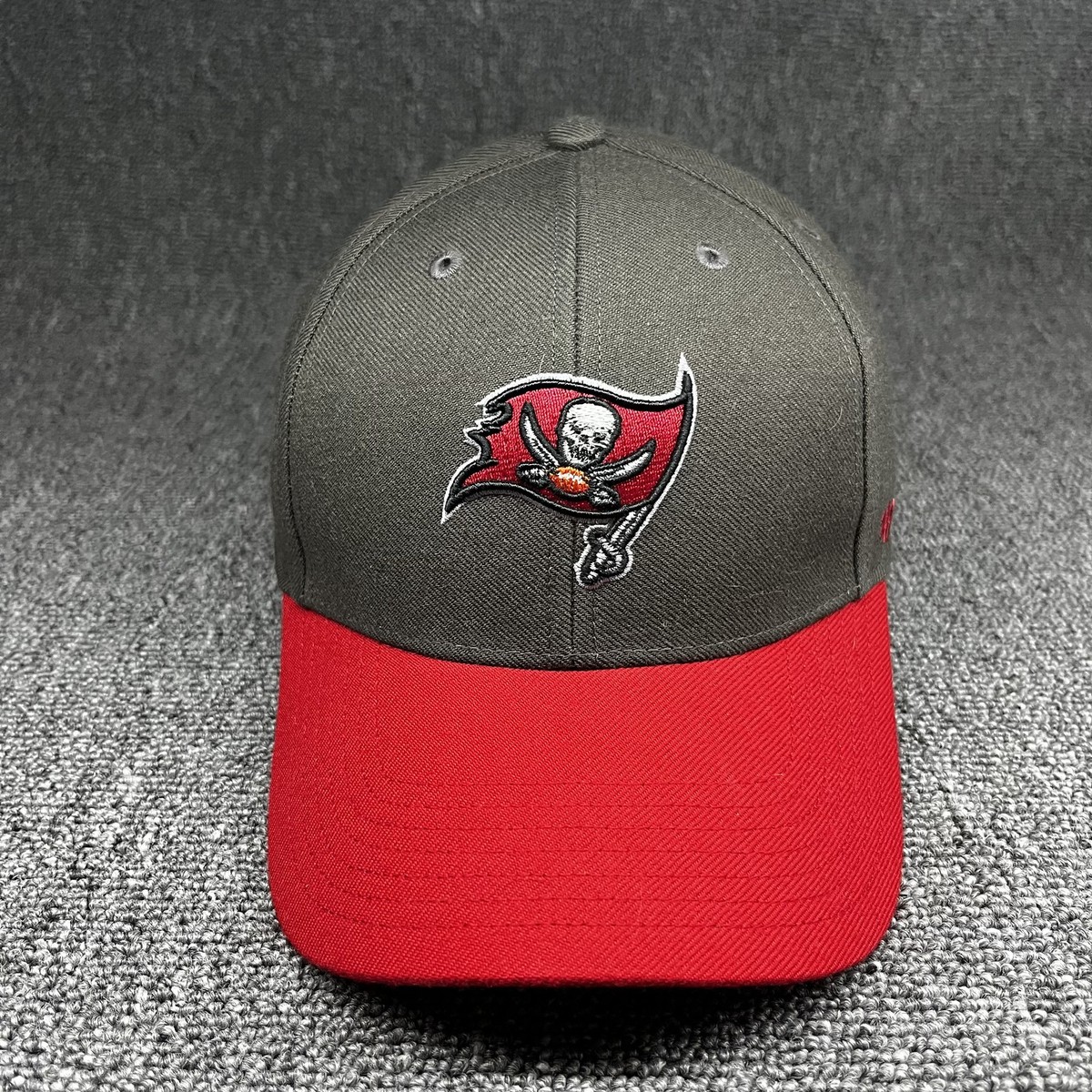 Tampa Bay Buccaneers '47 Brand MVP Hat NFL Gray Red Adjustable Strapback Cap