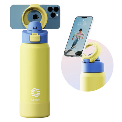 Magnetische Thermoskanne Sport Wasserflasche aus Edelstahl mit Halter von 