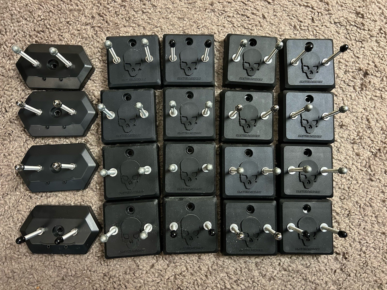 Skateboard Wall Mount Hanger 20 In Total All Used. Creature 