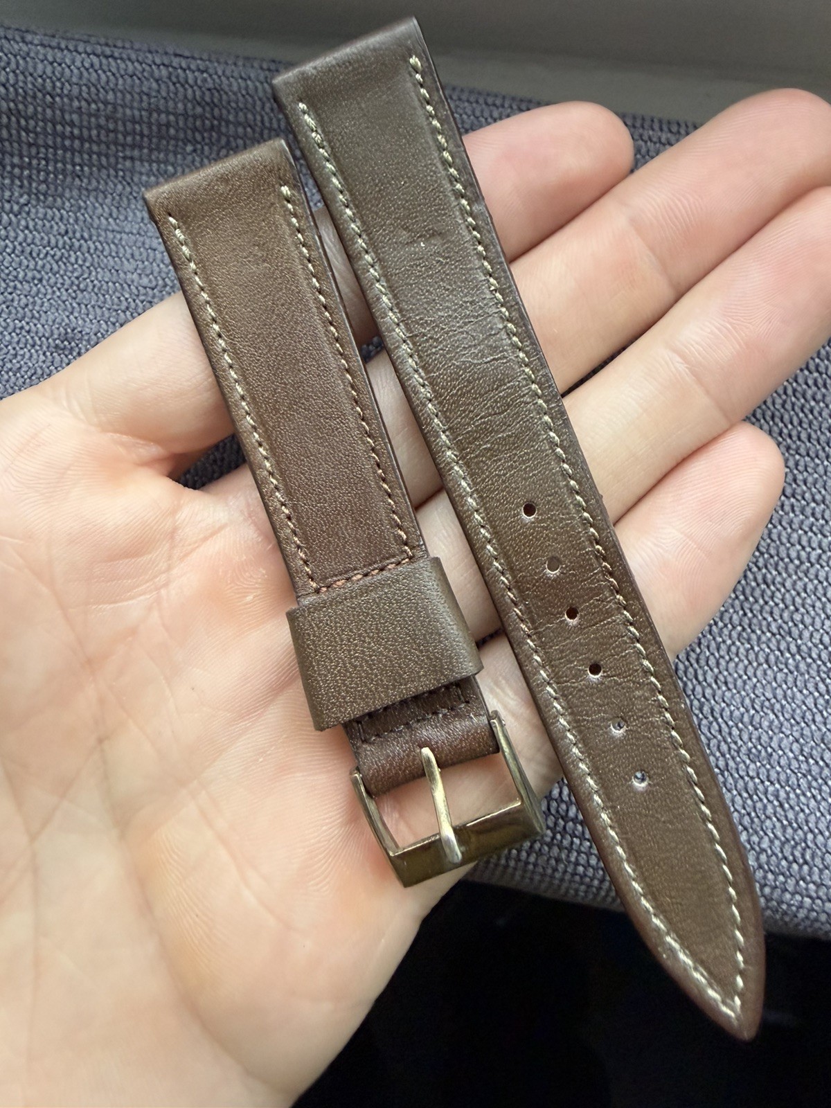 School Old mm Vintage Strap Proper 18 Leather Nos Watch - vintagewatches.pk