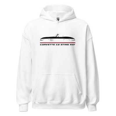 Hoodie For Chevrolet Corvette C2 Sting Ray 1963-1964 Car Fans Christmas Gift