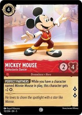 Mickey Mouse - Enthusiastic Dancer 112/204 COLD FOIL Shimmering Skies Lorcana