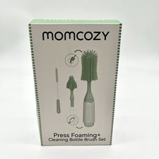 Momcozy Press Foaming Cleaning Bottle Brush Set - Green Open Box 