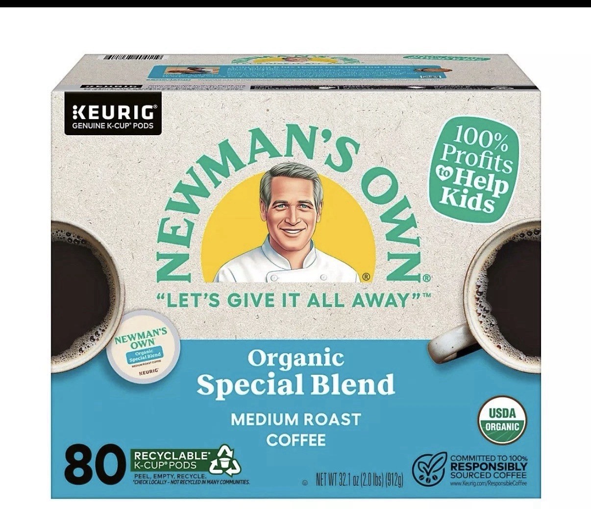Newman's Own Organics Newman's Special Blend Keurig K-Cup Pods, 80 ct.
