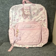 Yoobi X Loveshack Fancy Target Collab Pink/White Floral Rose Backpack 15x18x7