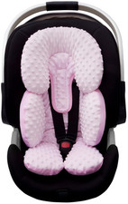 Infant Car Seat Head Neck Body Support, Ultra-Soft Minky and Microfiber Newborn