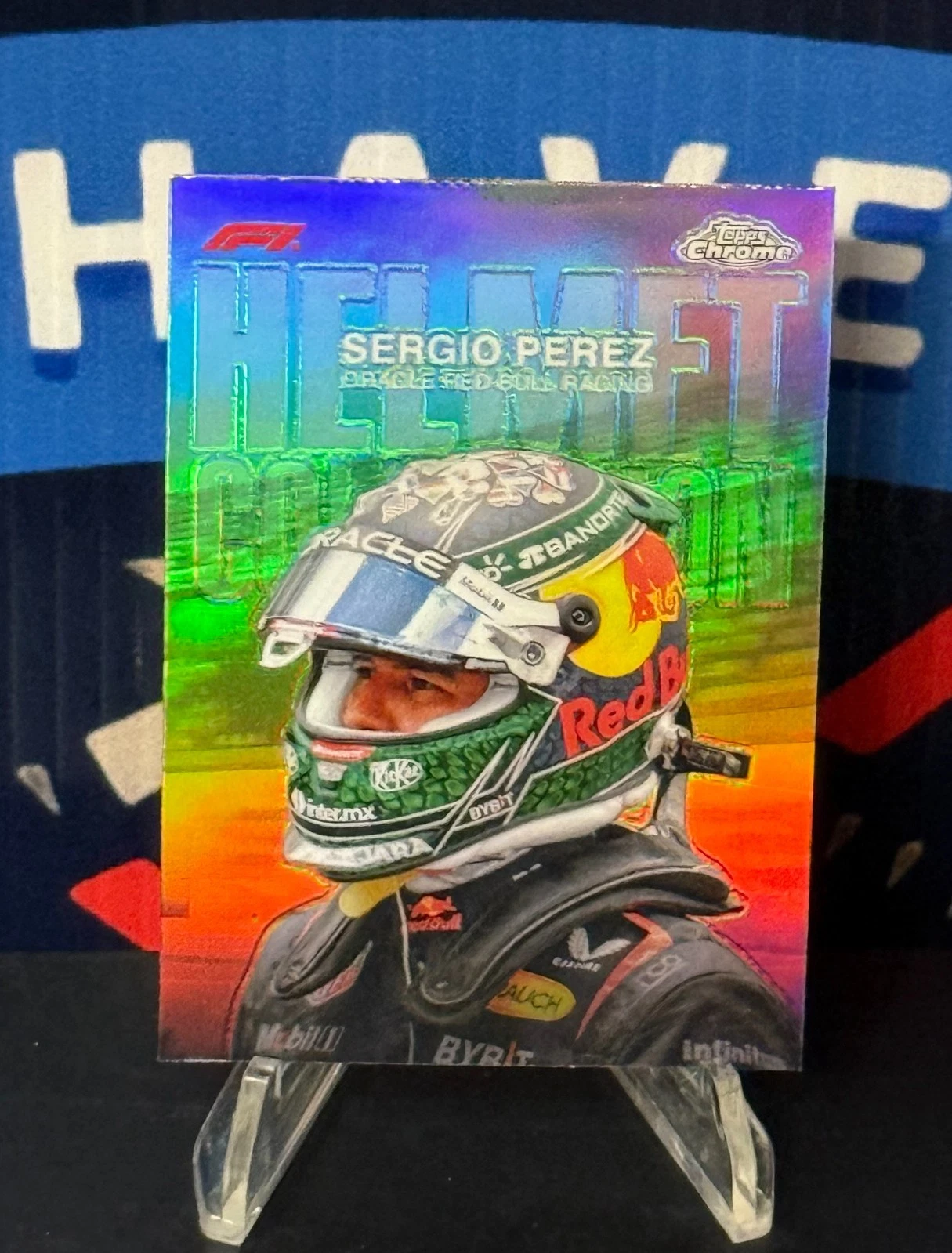 2024 Chrome Formula 1 Sergio Perez #HC-2 Helmet Refractor