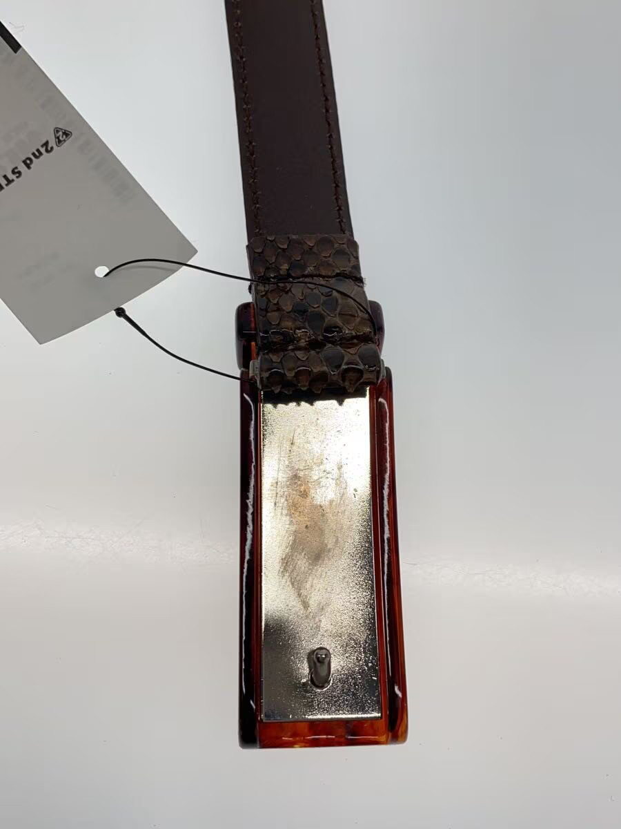 PRADA Belt, Python Leather with Tortoiseshell Buc… - image 5