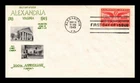 Dr Jim Stamps FDC Airmail Alexandria Virginia Bicentennial Spartan Thermograph