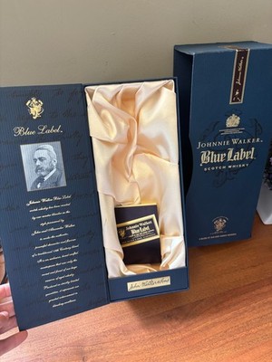 Empty Johnnie Walker Blue Label Whisky Gift Box Case Original Packaging Luxury