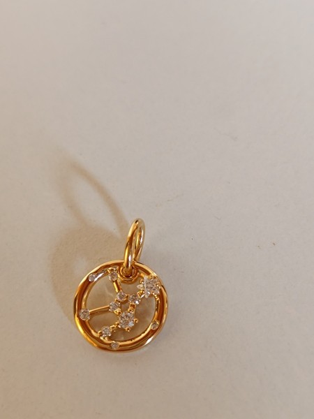 Pandora Sternzeichen Jungfrau Charm-AnhäNger 14 Karat Vergoldung 762715C01-image