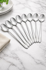 Set of 12 Long Iced Tea Spoons 7.5 Stainless Steel Cocktail Dessert Stirrin